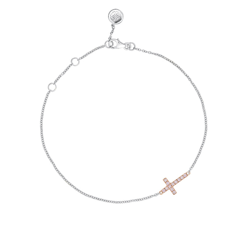 Blush Cross Bracelet