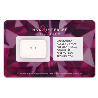 Pink Kimberley Diamond Seal 0.02ct 5P/SIAV