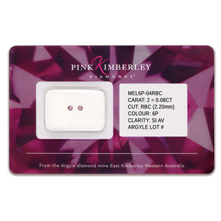 Pink Kimberley Diamond Seal 0.08ct 6P/SIAV