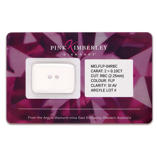 Pink Kimberley Diamond Seal 0.10ct FLP/SIAV